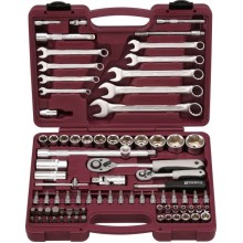 Набор инструментов Thorvik UTS0082 1/4", 1/2"DR, 82 предмета Набор инструментов Thorvik UTS0082 1/4", 1/2"DR, 82 предмета