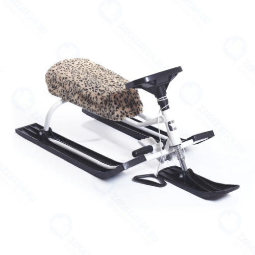 Чехол для снегоката Барс меховой, Леопард