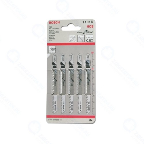 Набор пилок для лобзика BOSCH T101D 2608630032 5 шт.