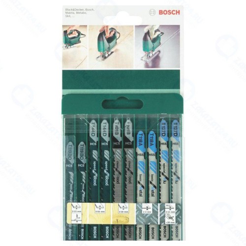 Пилки для лобзика Bosch Set T-XB 2609256746, 10 предметов