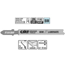 Пилки для лобзика CMT JT101BIF-5, 83/58мм, шаг: 1.7 мм, 5шт, по ламинату Пилки для лобзика CMT JT101BIF-5, 83/58мм, шаг: 1.7 мм, 5шт, по ламинату