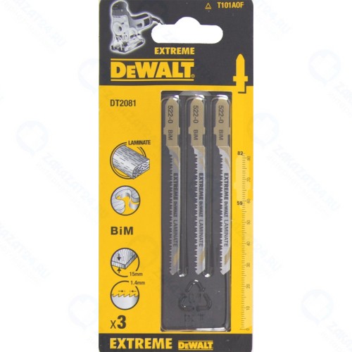 Пилки для лобзика DeWALT DT2081 (3шт)