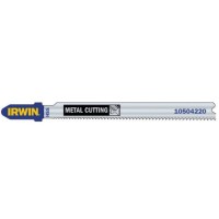 Пилки для лобзика IRWIN 10504231, по металлу, 100/75мм, шаг: 3мм, 5шт, HSS, 100 мм, 8 TPI (T127D)