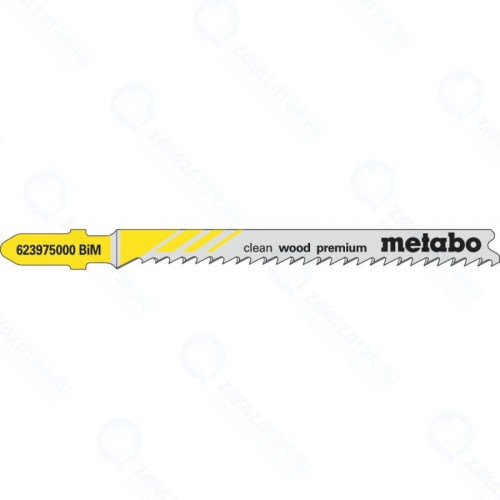 Набор пилок для лобзика Metabo T101BF 5 пилок по дер.,точн.рез., 75х2,5мм BIM (623975000)