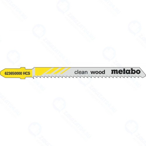 Набор пилок для лобзика Metabo T101BRF 5 пилок по дер.,обр.зуб, 75х2,5мм BIM (623686000)