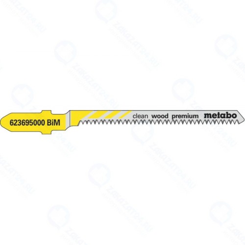 Набор пилок для лобзика Metabo T101B 25 пилок по дер.,точн.рез.,75х2,5мм HCS (623691000)