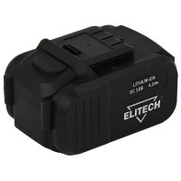 Аккумулятор ELITECH 18В,4.0АчLi-ion,для ДА 18СЛК,слайдер