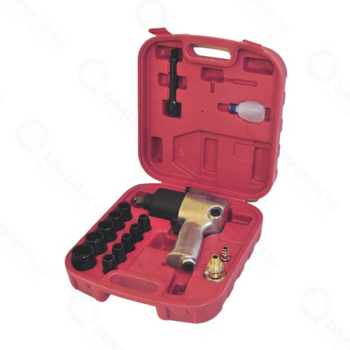 Пневмогайковерт ударный ELITECH 0704.013000 двойной удар,141л/мин,6.3бар,7000об/мин,610Нм,патрон1/2