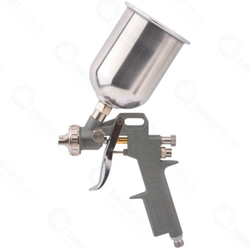 Краскопульт пневматический, алюминиевый верхний бачок 600 мл, 1.5 мм, FIT DIY 81003