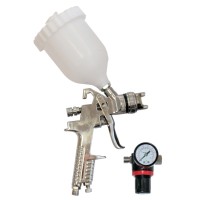 Краскораспылитель пневматический FUBAG MASTER G600/1.4 HVLP, 1/4", 190 мл/мин, 3.5 бар, верхний бачок + редуктор