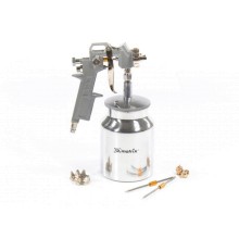 Краскораспылитель пневматический MATRIX 57316 с нижним бачком V 1, 0 л, сопло D 1.2, 1.5 и 1.8 мм Краскораспылитель пневматический MATRIX 57316 с нижним бачком V 1, 0 л, сопло D 1.2, 1.5 и 1.8 мм