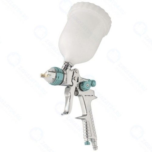 Краскораспылитель Stels 57360 AG 801 HVLP, гравитационный, сопло 1.5мм и 1.8 мм