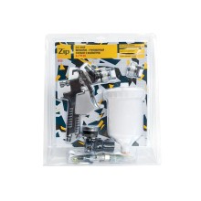 Окрасочный пистолет ZIP H827P KIT 1.4/1.7 mm, в наборе с 2 дюзами и манометром (блистер) Окрасочный пистолет ZIP H827P KIT 1.4/1.7 mm, в наборе с 2 дюзами и манометром (блистер)