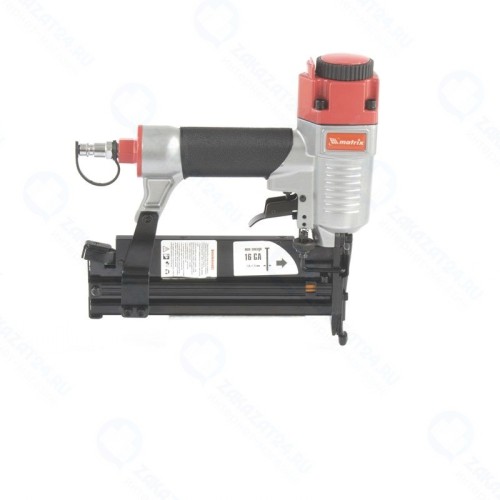 Пистолет пневматический MATRIX 57427, 3 в 1, с регулировкой глубины забивания, гвозди 18GA, 16GA, скобы 18 GA