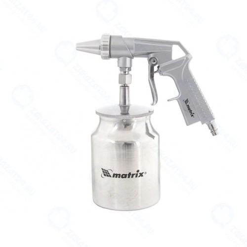Пистолет пескоструйный MATRIX 57326, с нижним бачком, пневматический