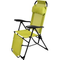 Кресло-шезлонг МЕБЕЛЬТОРГ Ника К3 арт.К3/Л, лимонный,черный