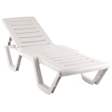 Лежак МЕБЕЛЬТОРГ "Аква" (пластик)(белый)