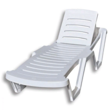 Лежак МЕБЕЛЬТОРГ Резорт арт.956365, пластик (белый)