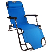 Кресло-шезлонг Maclay туристический 153 х 60 х 79 см, до 100 кг, синий