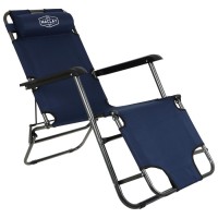 Кресло-шезлонг Maclay туристический 153 х 60 х 79 см, темно-синий (до 100 кг)
