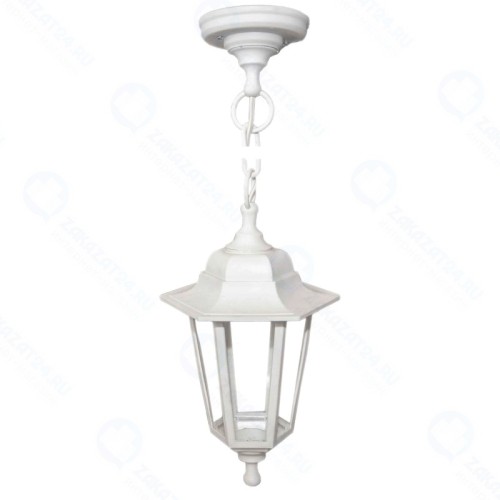 Уличный светильник подвесной белый 6-гранный прозрачное стекло(НСУ 06-60-001 АДЕЛЬ1 БЕЛ) 11-98 БЕЛ Apeyron