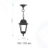 Уличный светильник подвесной черный прозрач стекло(НСУ 04-60-001 АДЕЛЬ) 11-13 ЧЕР Apeyron
