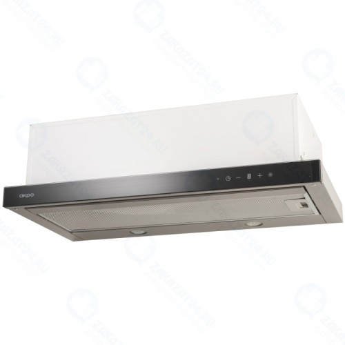 Кухонная вытяжка AKPO WK-7 Light touch glass twin II 60 черное стекло/нержавеющая сталь
