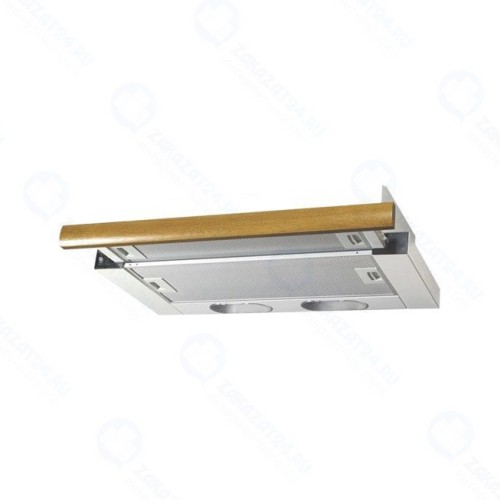 Кухонная вытяжка Elikor Интегра 50П-400-В2Л белый/дуб коричневый