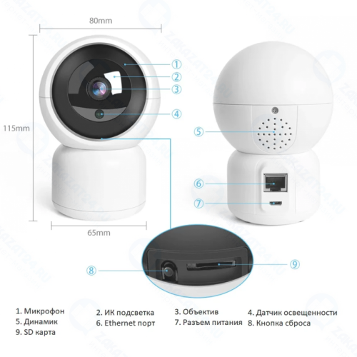 IP видеокамера Tantos iСфера Плюс
