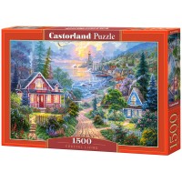 Пазл CASTORLAND Прибрежный городок. 1500 элементов