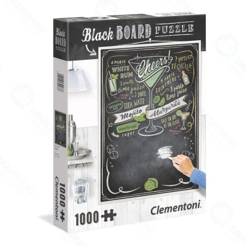 Пазл CLEMENTONI Black Board Ура! Вечеринка , 1000 дет.