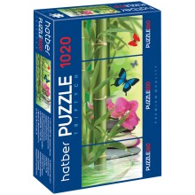 Набор пазлов HATBER Premium Triptych. Бабочки 500, 260*2 эл.