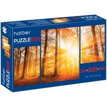 Набор пазлов HATBER Premium Triptych. В тишине природы. 500, 260*2 элементов