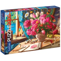 Пазл HATBER Premium Акварельный букет. 2000 элементов