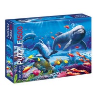 Пазл HATBER Premium Дельфины 1500 элементов