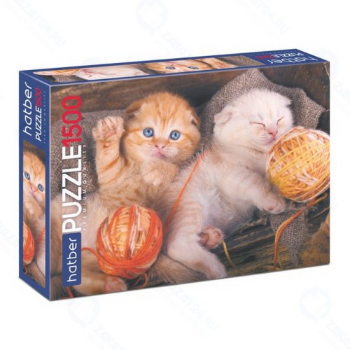 Пазл HATBER Premium Котиков много не бывает 1500 элементов