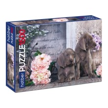 Пазл HATBER Premium Щенки в цветах 1500 элементов