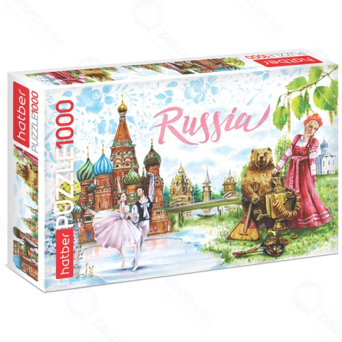 Пазл HATBER Вокруг света - Россия 1000 эл.