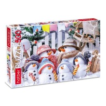 Пазл HATBER Забавные снеговики 500 эл.