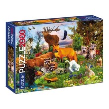 Пазлы HATBER Лесные жители, 2000 элементов