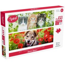 Пазл ORIGAMI Astrel. Диптих. Лучшие друзья. 2*133 элементов Пазл ORIGAMI Astrel. Диптих. Лучшие друзья. 2*133 элементов