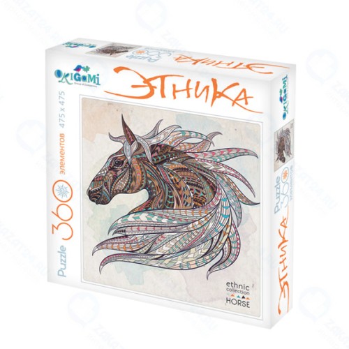 Пазл ORIGAMI Лошадь, 360 элементов
