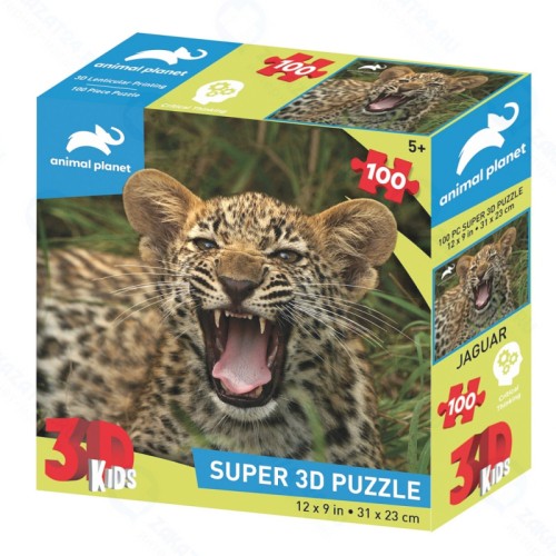 Стерео пазл PRIME 3D Маленький ягуар, 100 дет.