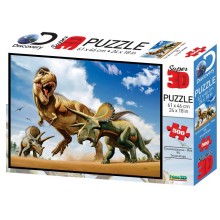 Стерео пазл PRIME 3D Тираннозавр против трицератопса, 500 дет. Стерео пазл PRIME 3D Тираннозавр против трицератопса, 500 дет.