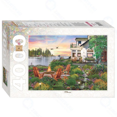 Пазл STEP PUZZLE Дом у реки 4000 эл.
