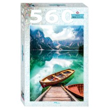 Пазл STEP PUZZLE Италия. Озеро Брайес, 560 элементов Пазл STEP PUZZLE Италия. Озеро Брайес, 560 элементов