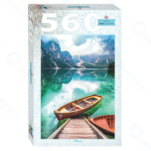 Пазл STEP PUZZLE Италия. Озеро Брайес, 560 элементов