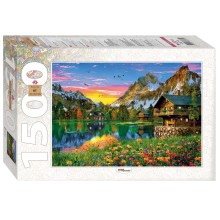 Пазл STEP PUZZLE Озеро в Альпах 1500 эл. Пазл STEP PUZZLE Озеро в Альпах 1500 эл.