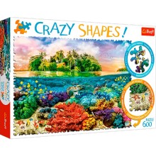 Пазл TREFL Crazy Shapes Тропический остров, 600 деталей