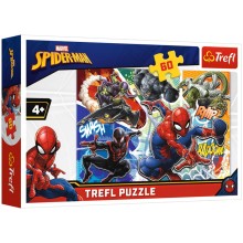 Пазл TREFL Храбрый Человек-паук, 60 элементов